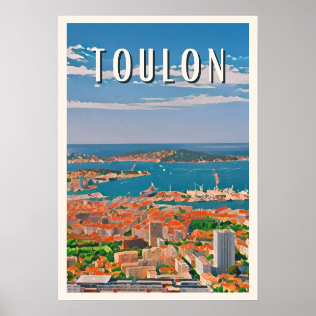 Póster Affiche Toulon Photo Vintage  (Frente)