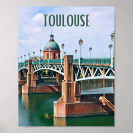 Póster Affiche Toulouse Photo Vintage