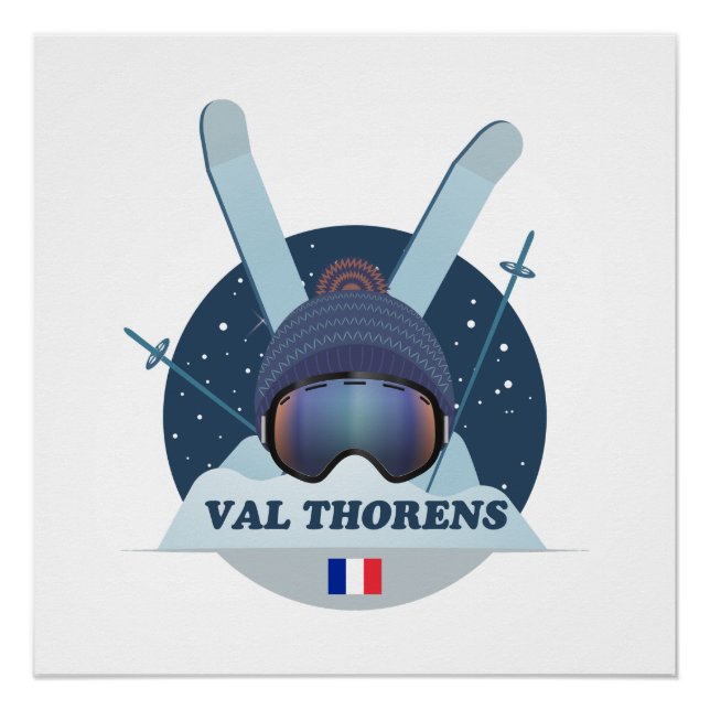 Póster Affiche Val Thorens Station de ski  (Anverso)