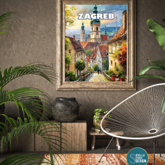 Póster Affiche Zagreb, où chaque coin recèle un trésor ca