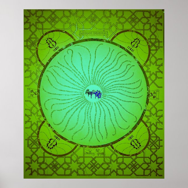 Póster Affirmation Mandala (Frente)