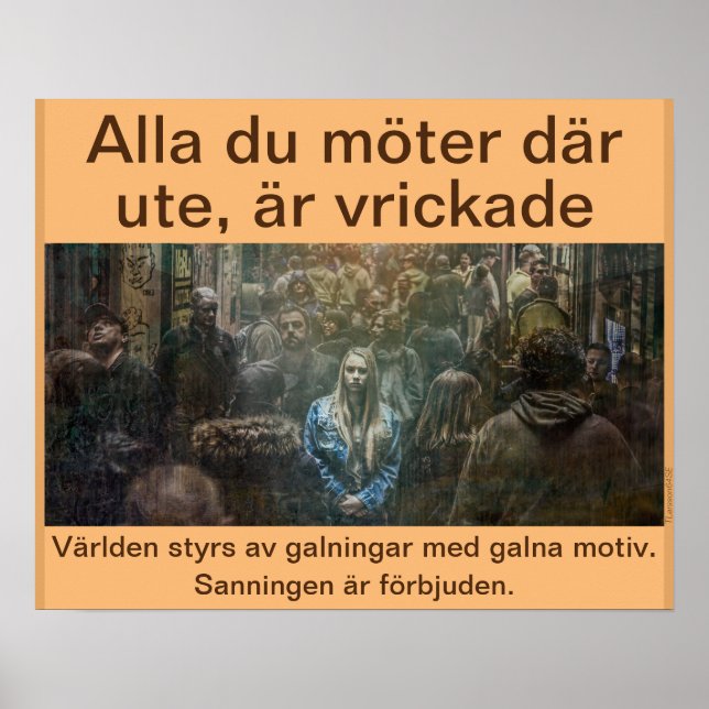 Póster Affisch — Alla är vrickade (Frente)
