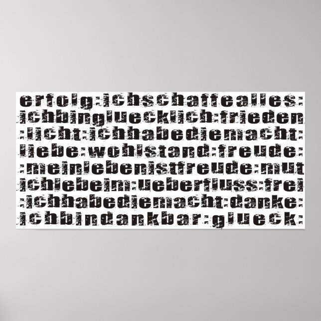 Póster Affitmationen (Frente)