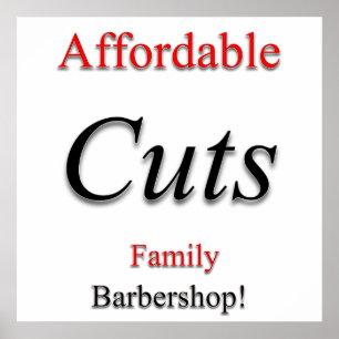 Póster Afforadble Cuts Poster Matte