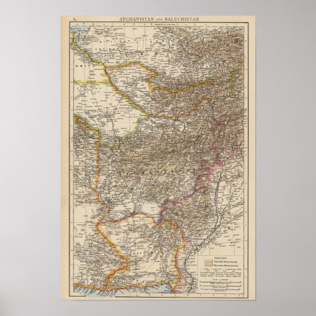 Póster Afganistán, Baluchistán (Frente)