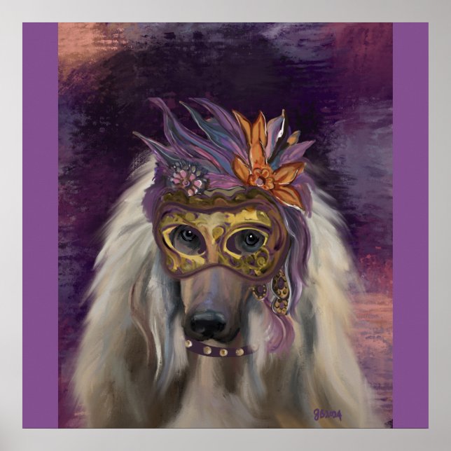PÓSTER AFGHAN HOUND (Frente)