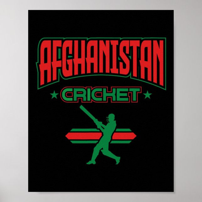 Póster Afghanistan Cricket 1  (Frente)