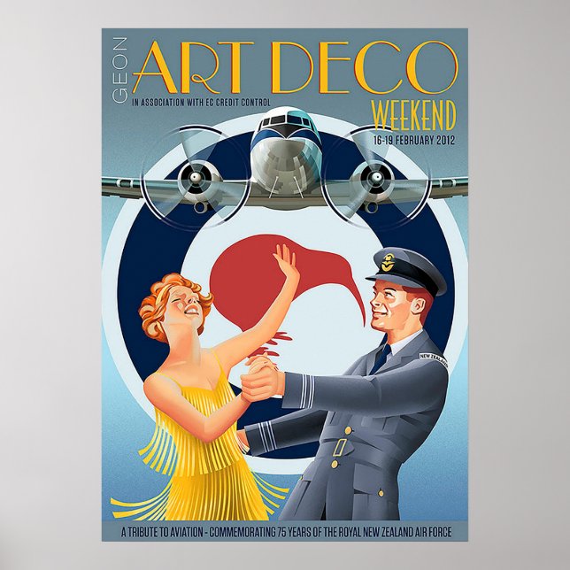 Póster Afiche Art Decó Vintage (Frente)
