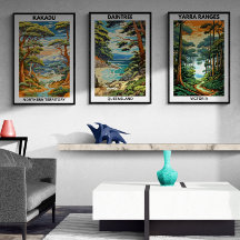 Afiche australiano de viaje, Daintree, QLD