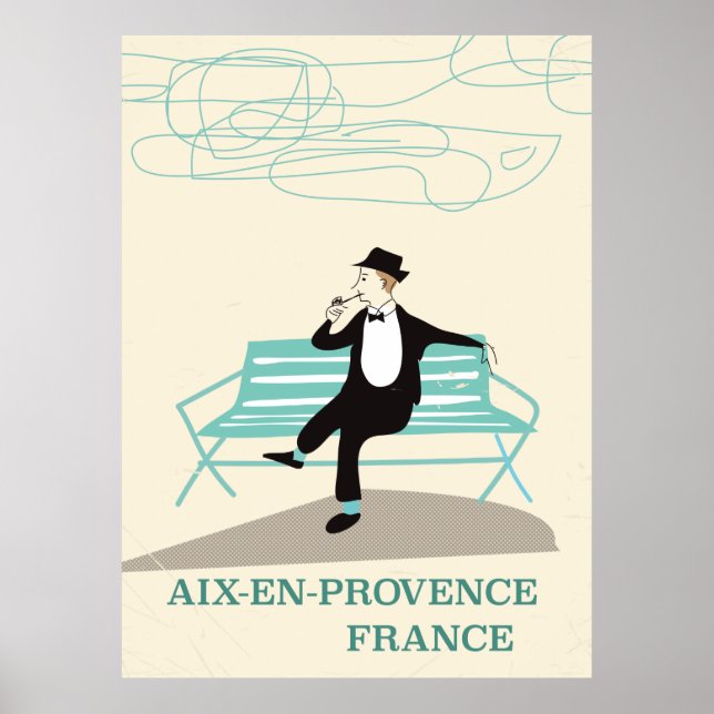 Póster Afiche de Aix-en-Provence (Frente)