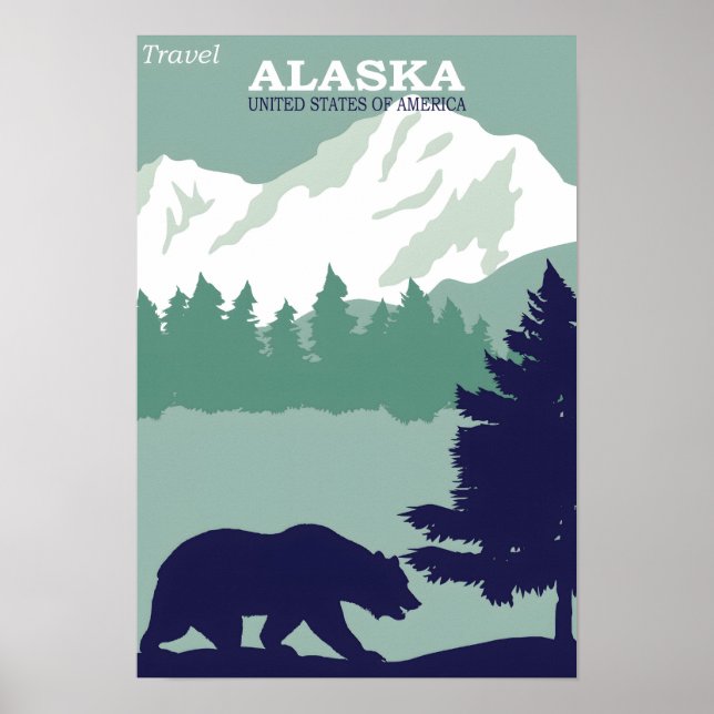 Póster Afiche de Alaska (Frente)