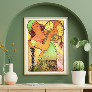 Póster Afiche de Alphonse Mucha Art Nouveau