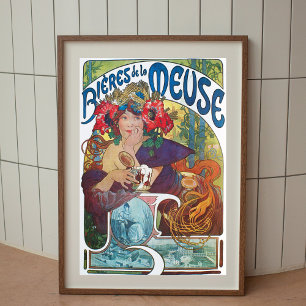 Póster Afiche de Alphonse Mucha Art Nouveau