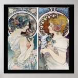 Póster Afiche de Alphonse Mucha de 2 caras<br><div class="desc">Alphonse Mucha's 2 Faces Vintage Poster vintage , victorian , art deco , retro , viajar , alphonse , cruces , collage , arte , francia , publicidad , 1900 , 1890 , ilustraciones , elegante , muro , zazzle , antique , artistas, 20, 30, 40, 50 60, 70, 1800,...</div>