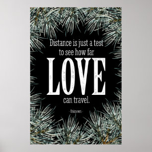 Póster Afiche de amor puede viajar