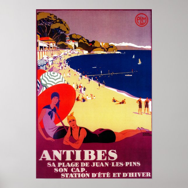 Póster Afiche de Antibes VintageEurope (Frente)