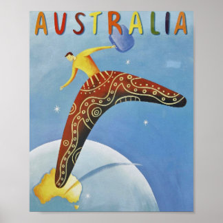 Póster Afiche de Australia Travel