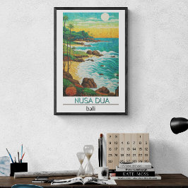 Póster Afiche de Bali, Nusa Dua,