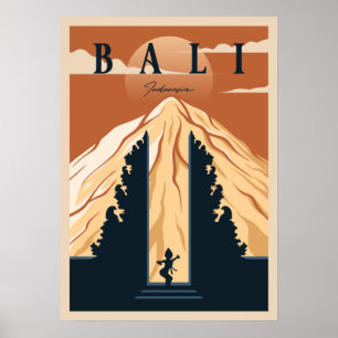 Póster Afiche de Bali Travel
