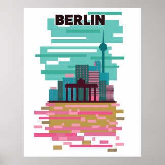 Póster Afiche de Berlín Travel