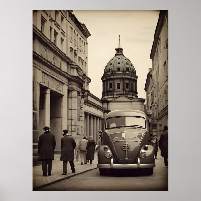 Póster Afiche de Berlín vintage (Frente)