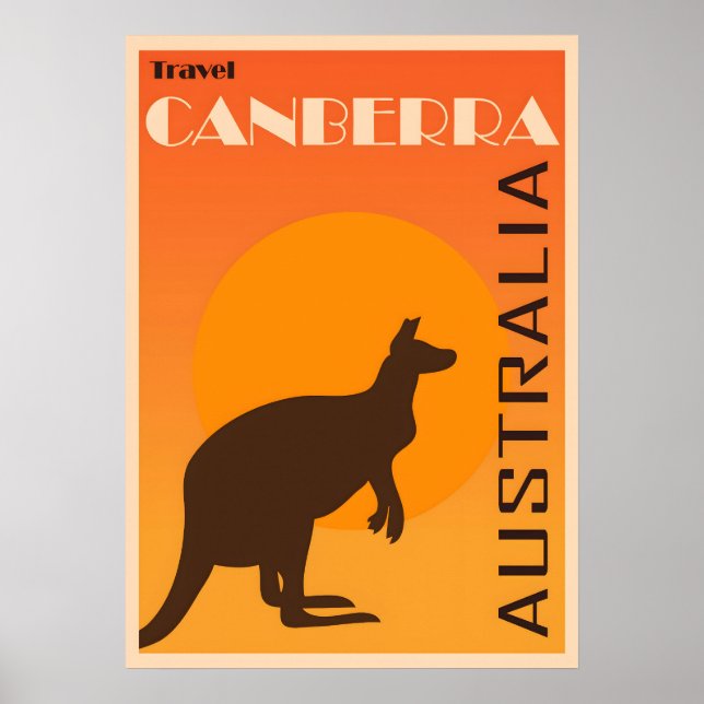 Póster Afiche de Canberra (Frente)