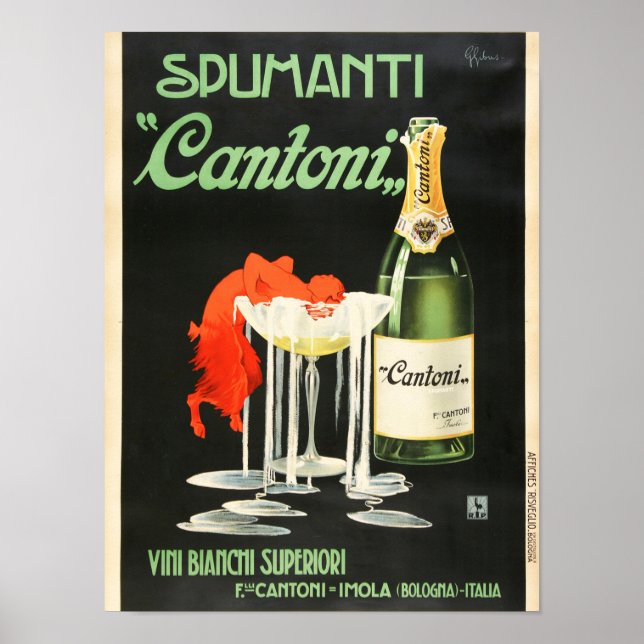 Póster Afiche de Cantoni Vintage (Frente)