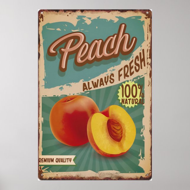 Póster Afiche de cosecha de fruta fresca (Frente)