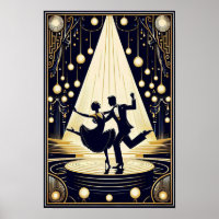 Afiche de cosecha de Lindy Hop Dance Hall