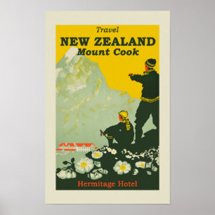 Póster Afiche de cosecha de Nueva Zelanda