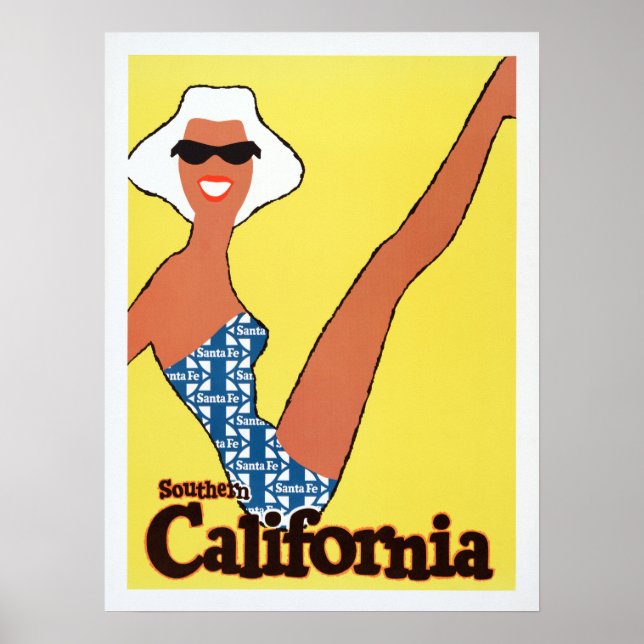 Póster Afiche de cosecha del sur de California (Frente)