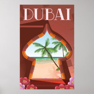 Póster Afiche de Dubai Palace Travel