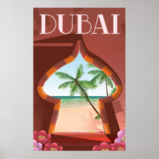 Póster Afiche de Dubai Palace Travel