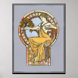 Póster Afiche de época Alphonse Mucha Ad