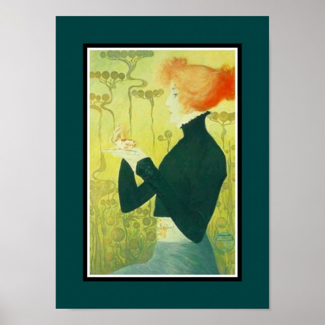 Póster Afiche de época de artistas famosos Sarah Bernhard (Frente)