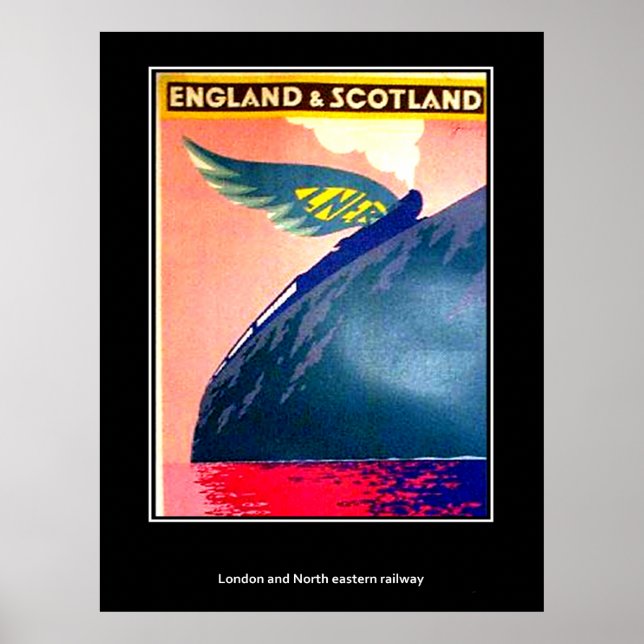 Póster Afiche de época de Inglaterra y Escocia (Frente)
