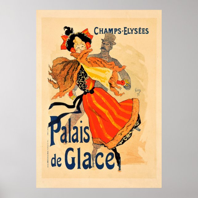 Póster Afiche de época del Palais de Glace (Frente)