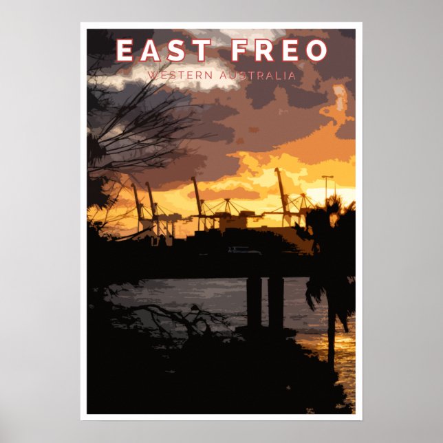 Póster Afiche de época - East Fremantle, Australia Occide (Frente)