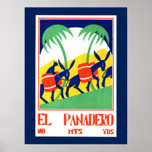 Póster Afiche de época - El Panadero