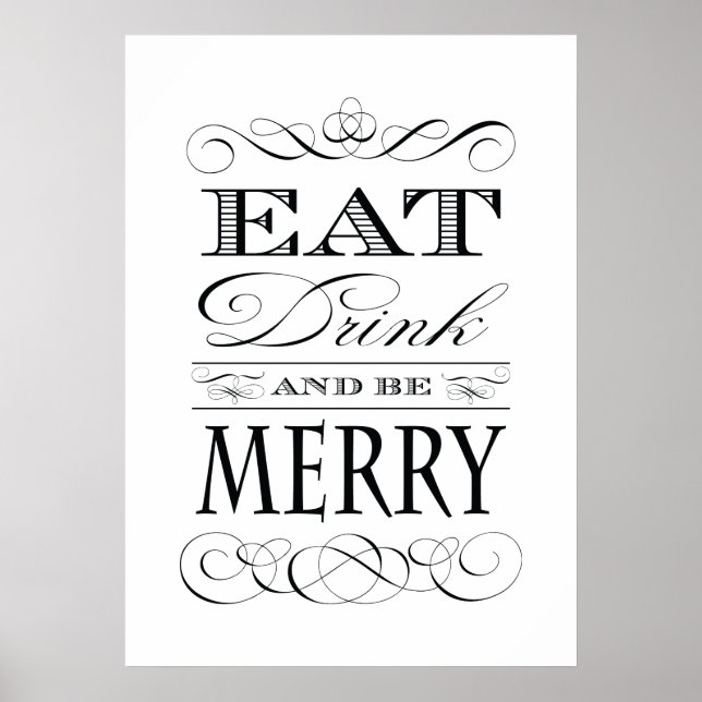 Póster Afiche de época elegante: cocina, bar o restaurant (Frente)