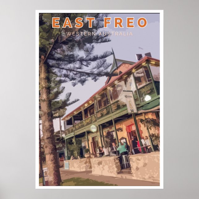 Póster Afiche de época - Fremantle, Australia Occidental (Frente)