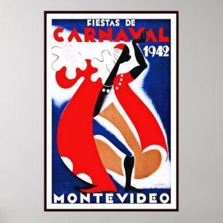 Póster Afiche de época impreso en Montevideo Uruguay Fies