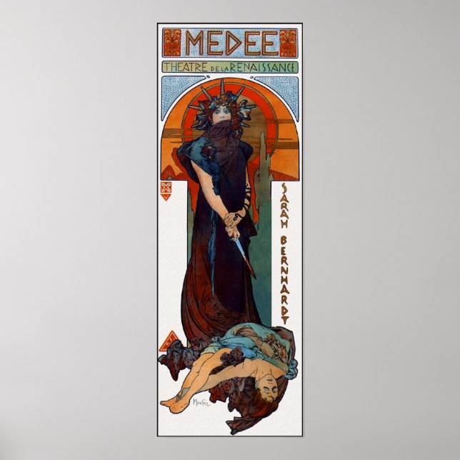 Póster Afiche de época: Mucha - Medee (Medea) (Frente)