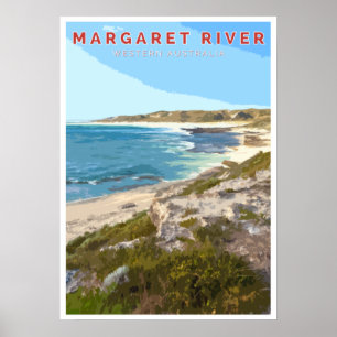 Póster Afiche de época - Río Margaret, Australia Occident