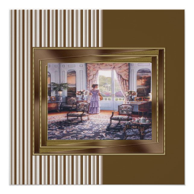 Póster Afiche de época victoriano (Anverso)