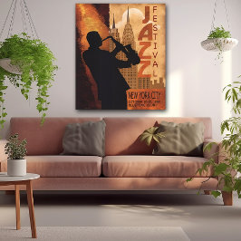 Póster Afiche de Jazz-in-New York