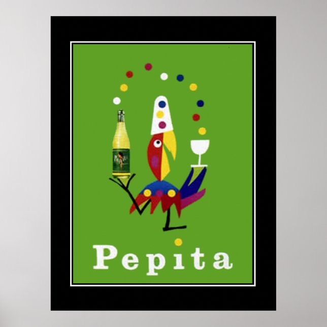 Póster Afiche de la bebida Pepita (Frente)