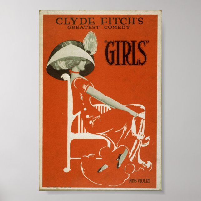 Póster Afiche de la comedia más grande de Clyde Fitch (Frente)