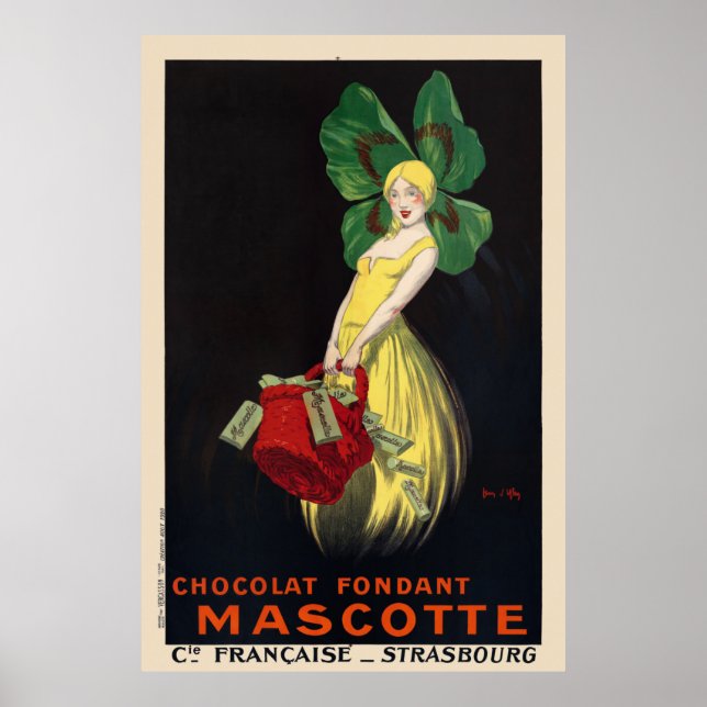 Póster Afiche de la cosecha de chocolate fondant Mascotte (Frente)