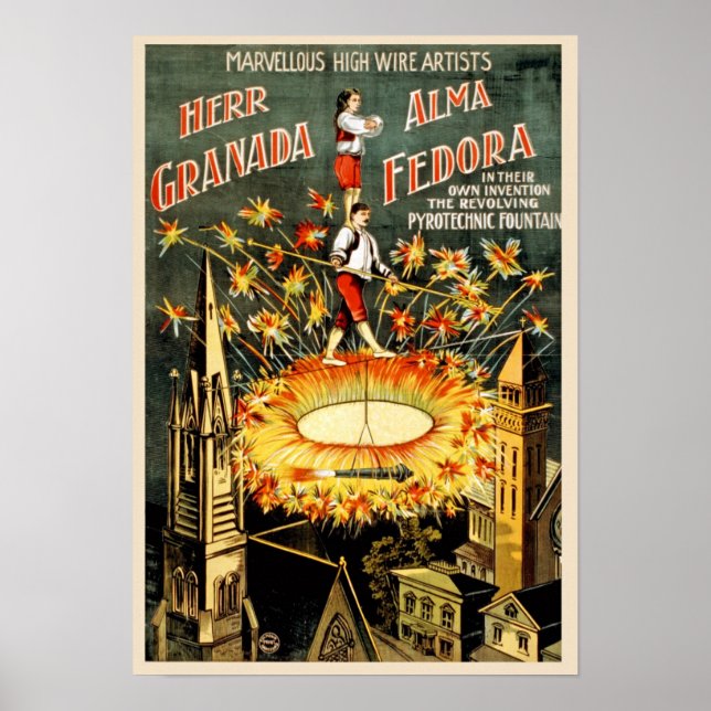 Póster Afiche de la cosecha de Circus Performance (Frente)